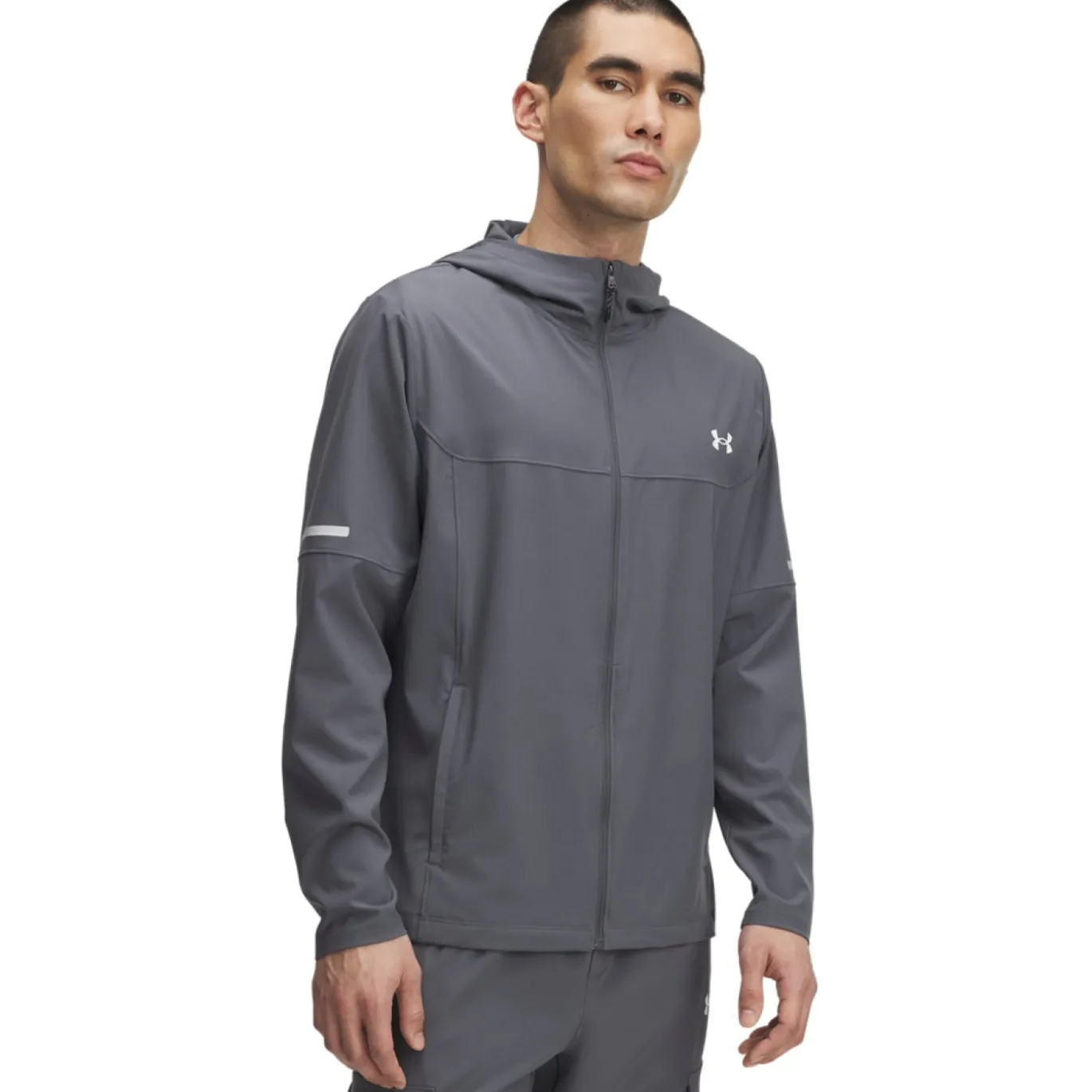 Under Armour Tech Utility Woven Jack Grijs Zilver