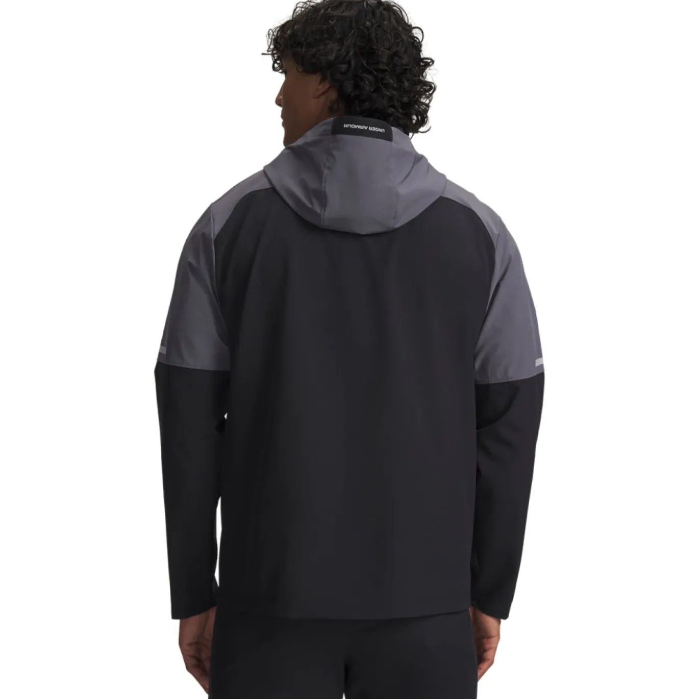 Under Armour Tech Utility Woven Jack Zwart Donkergrijs Zwart Rood