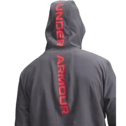 Under Armour Tech Utility Woven Trainingspak Full-Zip Donkergrijs Lichtgrijs Rood