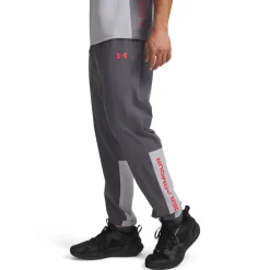 Under Armour Tech Utility Woven Trainingspak Full-Zip Donkergrijs Lichtgrijs Rood