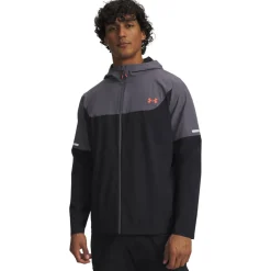 Under Armour Tech Utility Woven Trainingspak Full-Zip Zwart Donkergrijs Rood