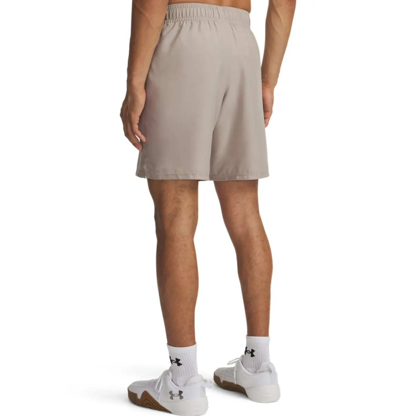 Under Armour Tech Woven Wordmark Trainingsbroekje Beige Zilver