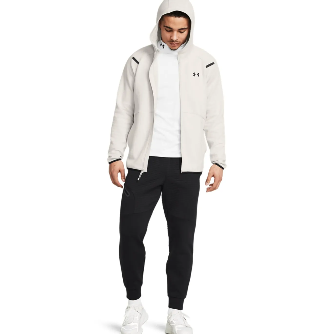 Under Armour Unstoppable Fleece Vest Wit Zwart