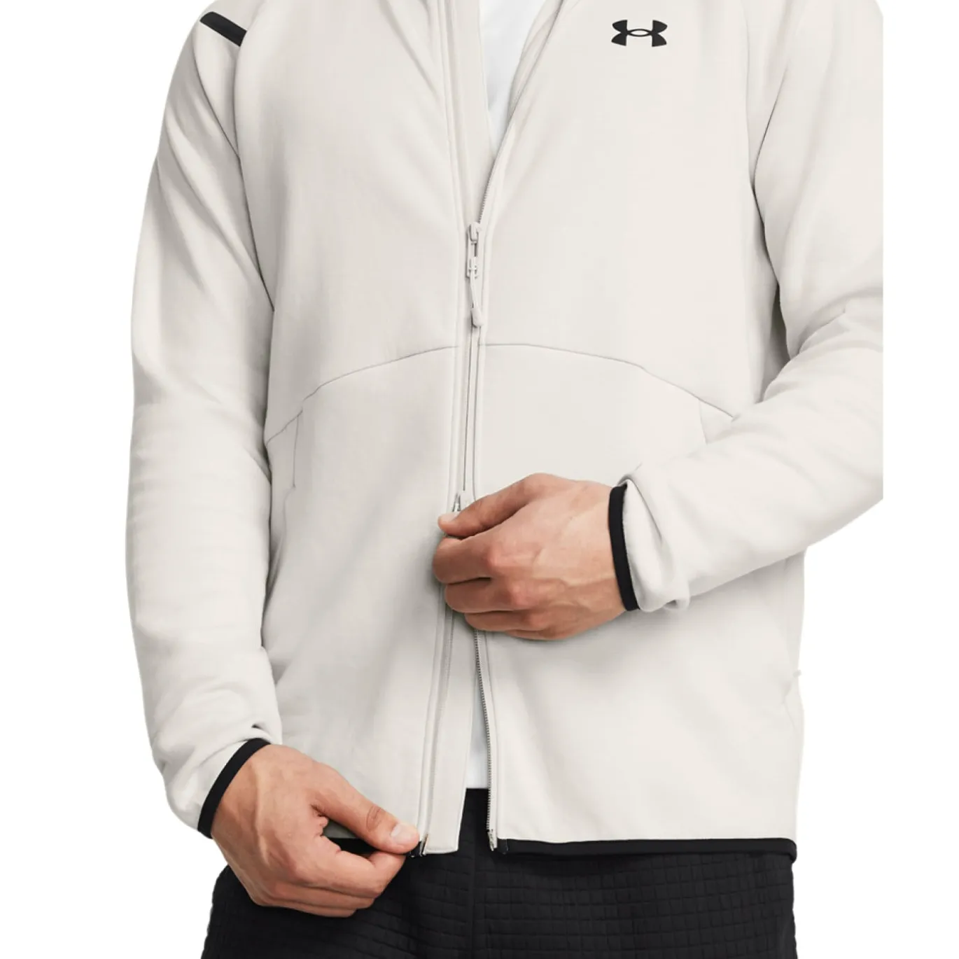 Under Armour Unstoppable Fleece Vest Wit Zwart