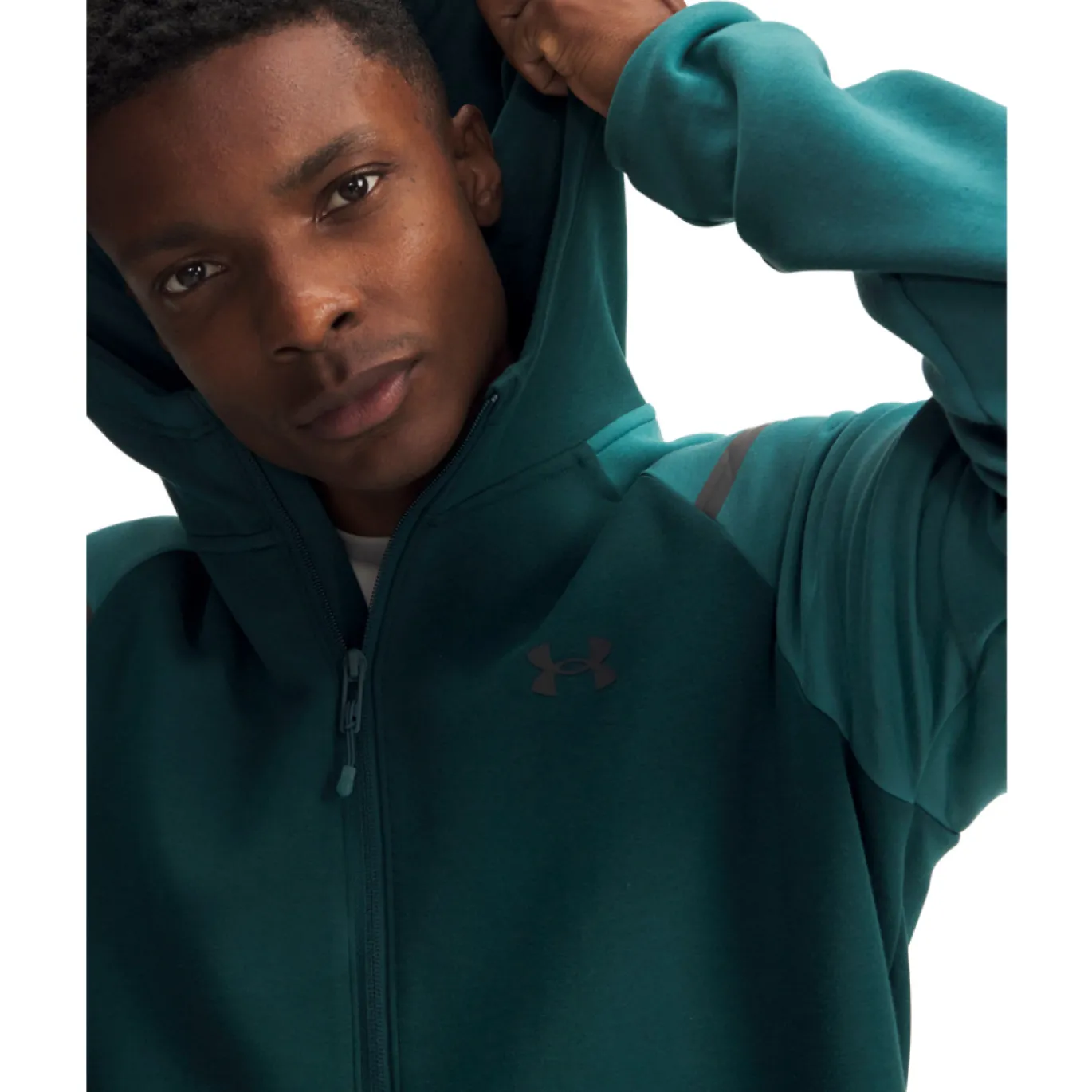 Under Armour Unstoppable Fleece Vest Turquoise Zwart