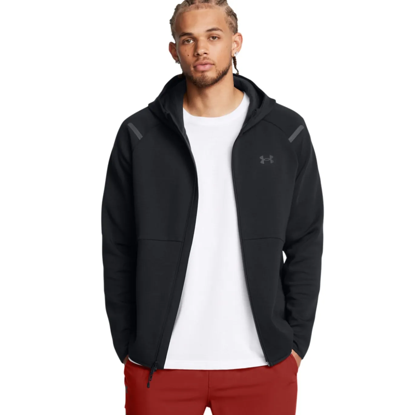 Under Armour Unstoppable Fleece Vest Zwart Donkergrijs
