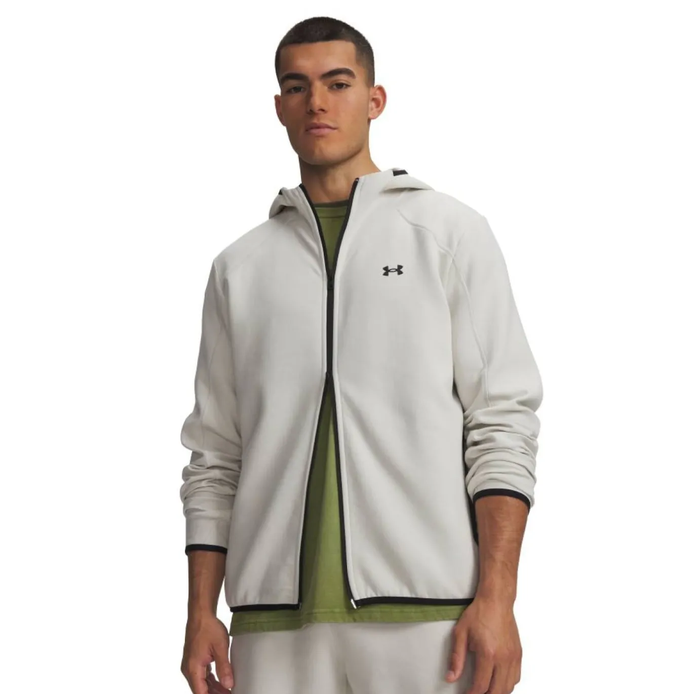 Under Armour Unstoppable Fleece Vest Gebroken Wit Zwart