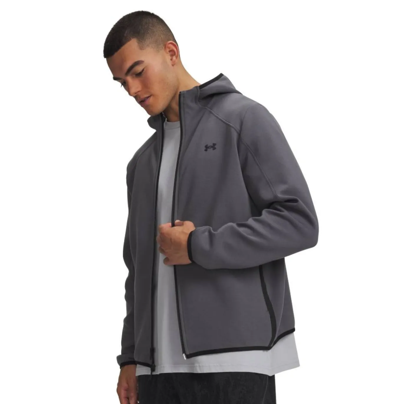 Under Armour Unstoppable Fleece Vest Donkergrijs Zwart