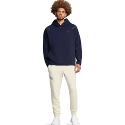 Under Armour Unstoppable Fleece Joggingbroek Wit Zwart