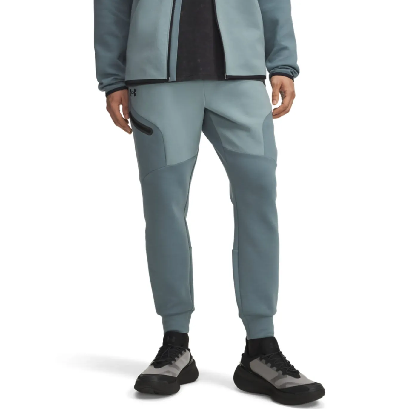 Under Armour Unstoppable Fleece Trainingspak Full-Zip Donkerblauw