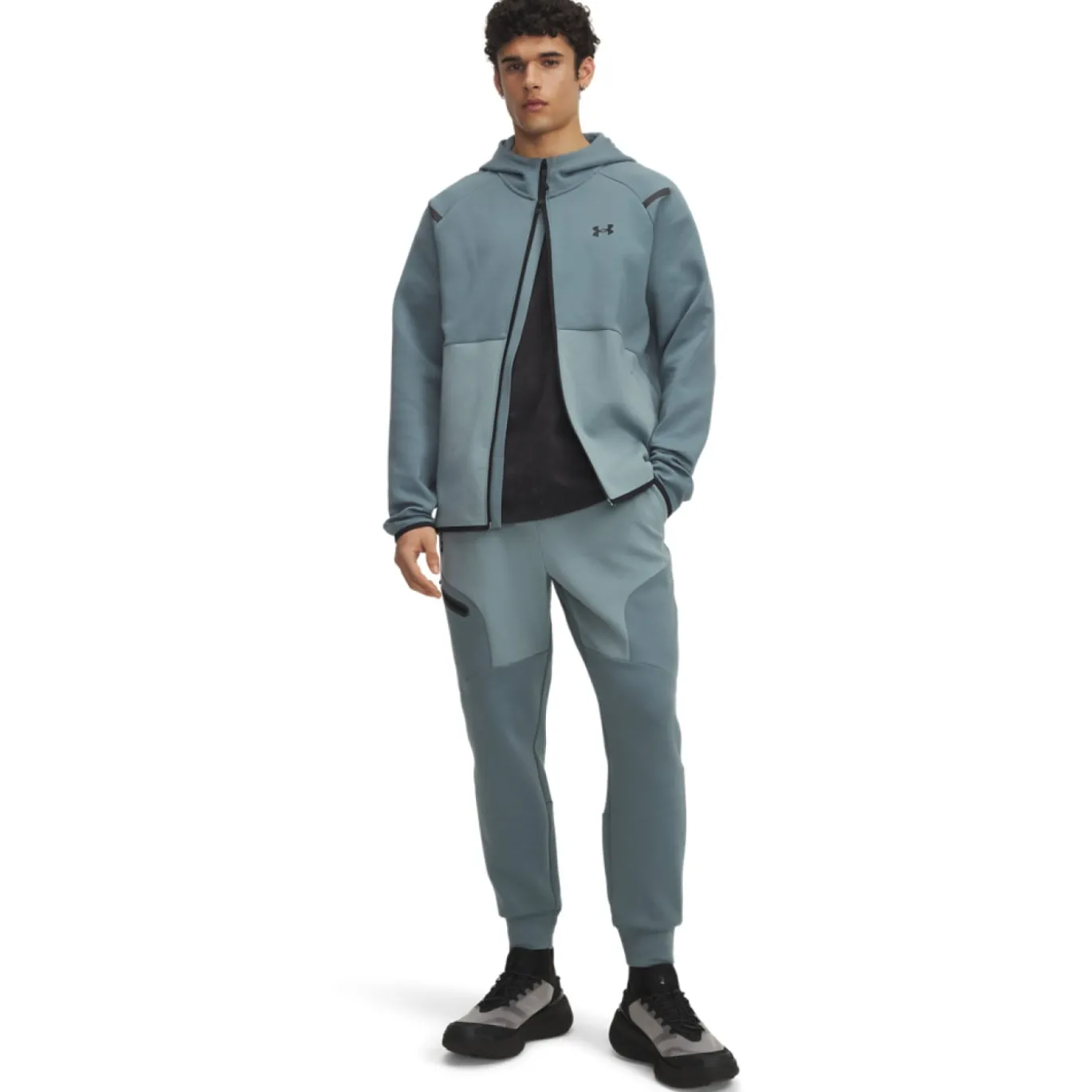 Under Armour Unstoppable Fleece Trainingspak Full-Zip Donkerblauw