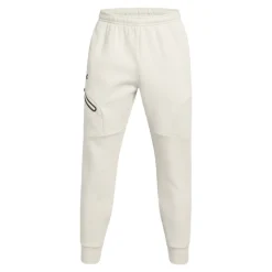 Under Armour Unstoppable Fleece Joggingpak Hooded Full-Zip Wit Zwart
