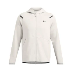 Under Armour Unstoppable Fleece Joggingpak Hooded Full-Zip Wit Zwart