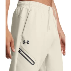 Under Armour Unstoppable Fleece Joggingpak Hooded Full-Zip Wit Zwart