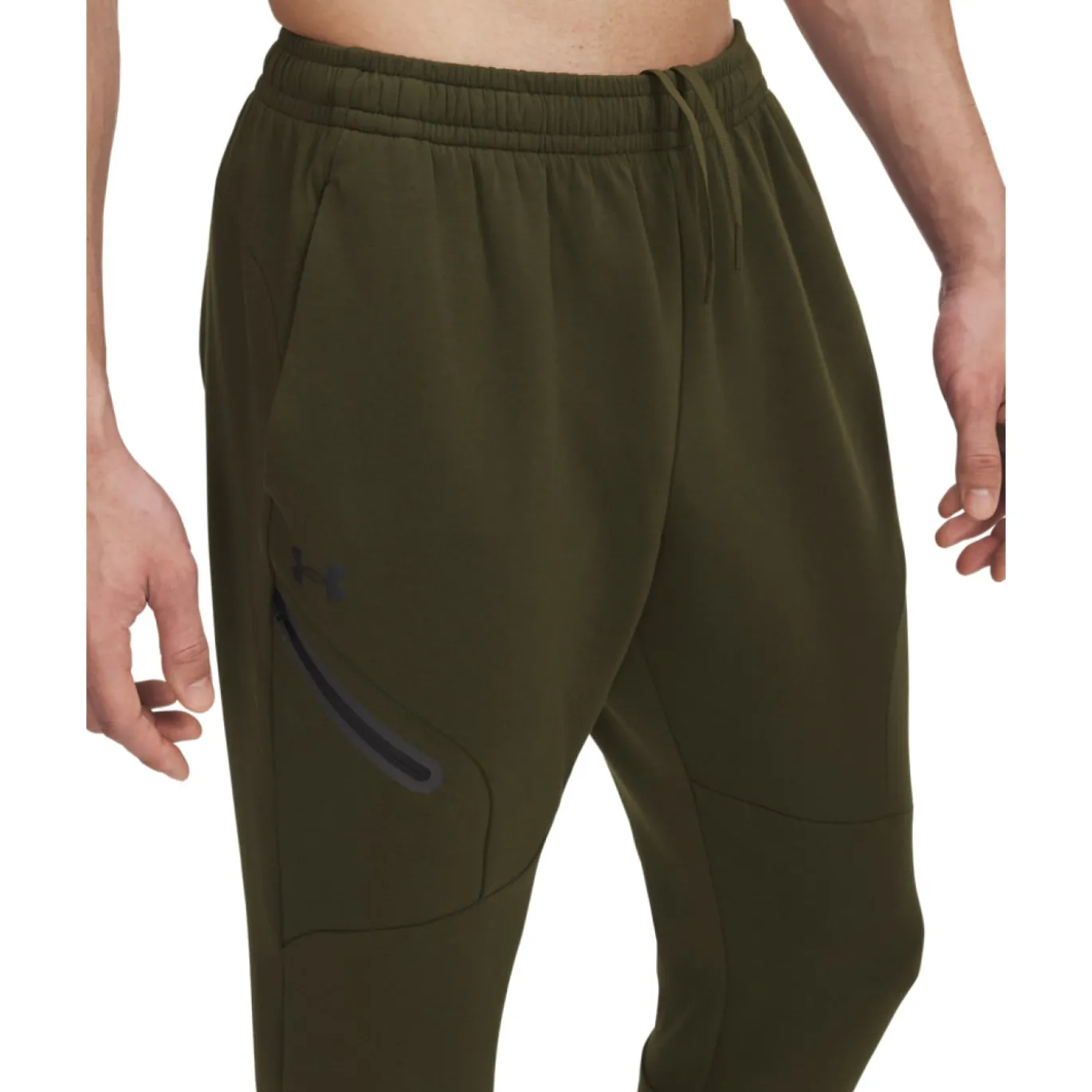 Under Armour Unstoppable Fleece Joggingbroek Donkergroen Zwart