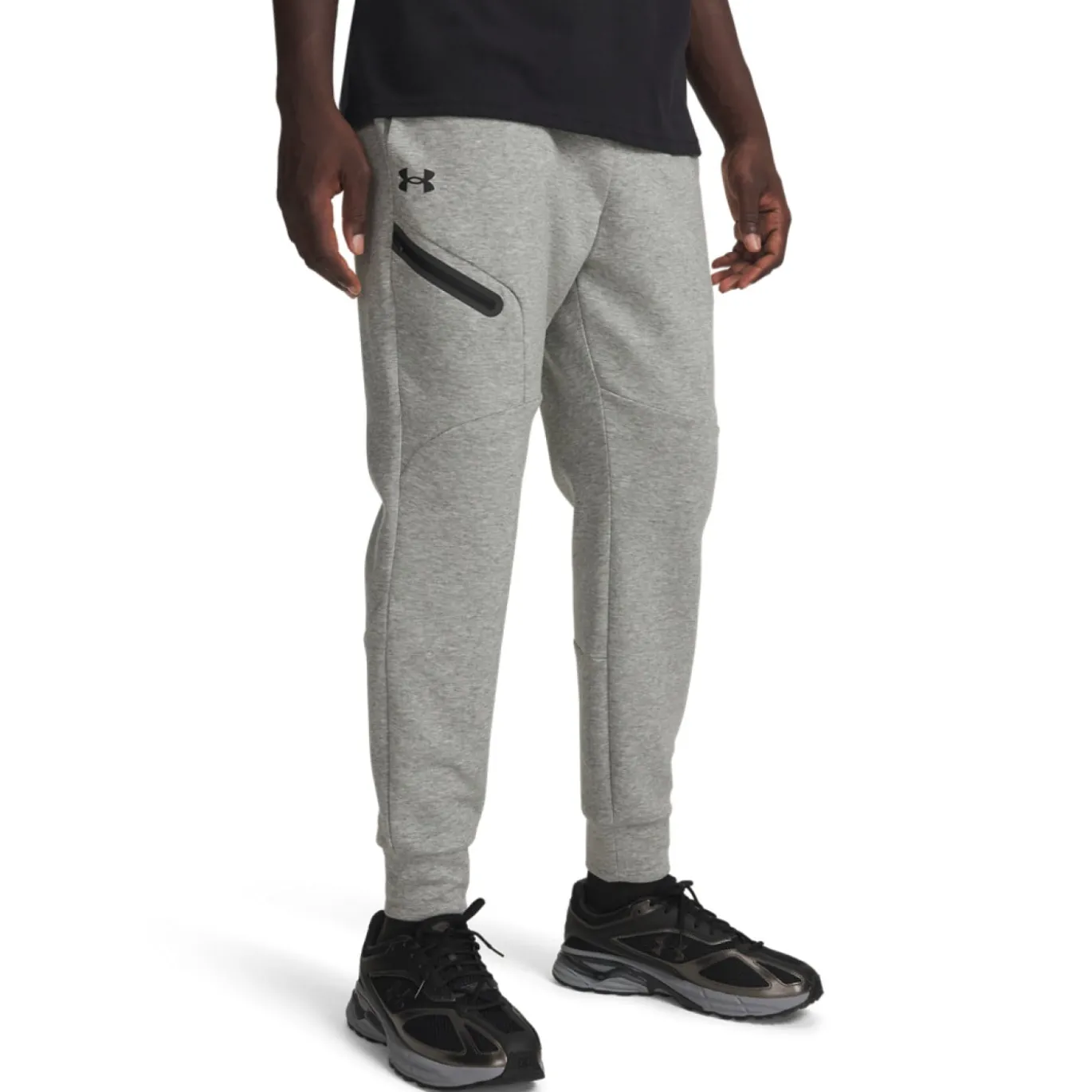 Under Armour Unstoppable Fleece Joggingbroek Grijs Zwart