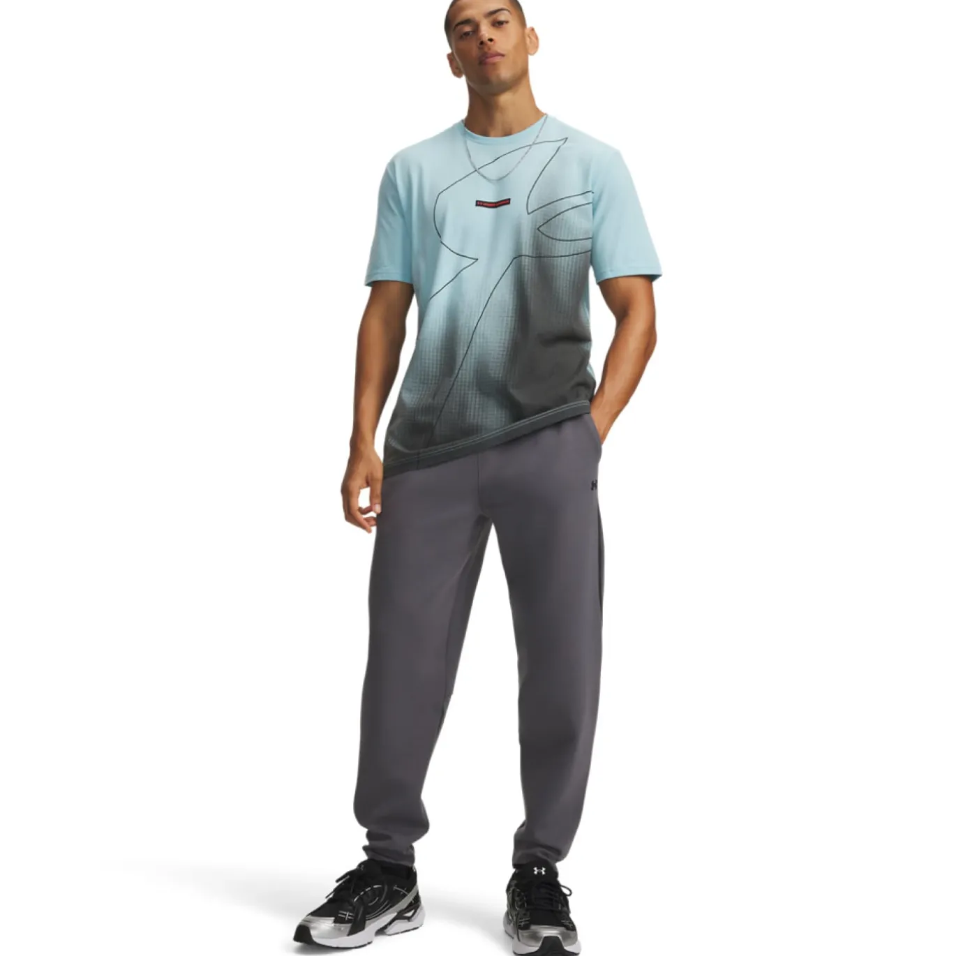 Under Armour Unstoppable Fleece Joggingbroek Donkergrijs Zwart