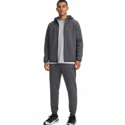 Under Armour Unstoppable Fleece Trainingspak Donkergrijs Zwart