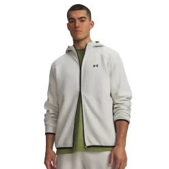 Under Armour Unstoppable Fleece Trainingspak Full-Zip Gebroken Wit Zwart