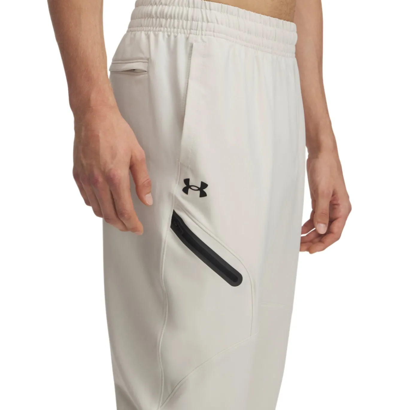 Under Armour Unstoppable Woven Trainingsbroek Wit Zwart