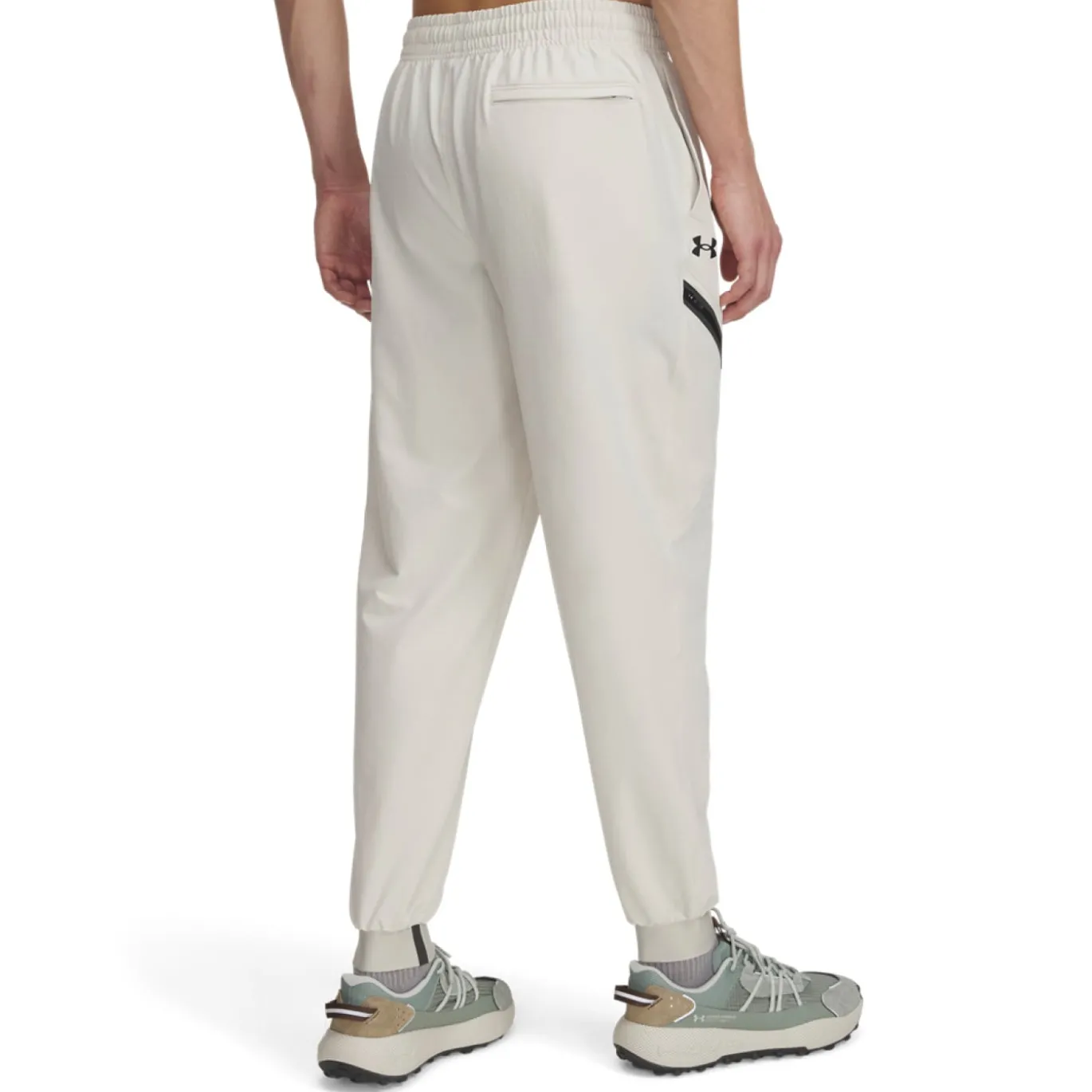 Under Armour Unstoppable Woven Trainingsbroek Wit Zwart