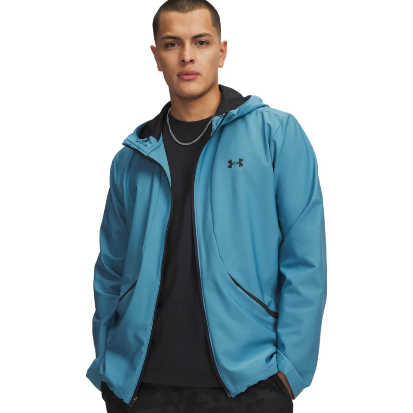 Under Armour Unstoppable Woven Jack Blauw Zwart
