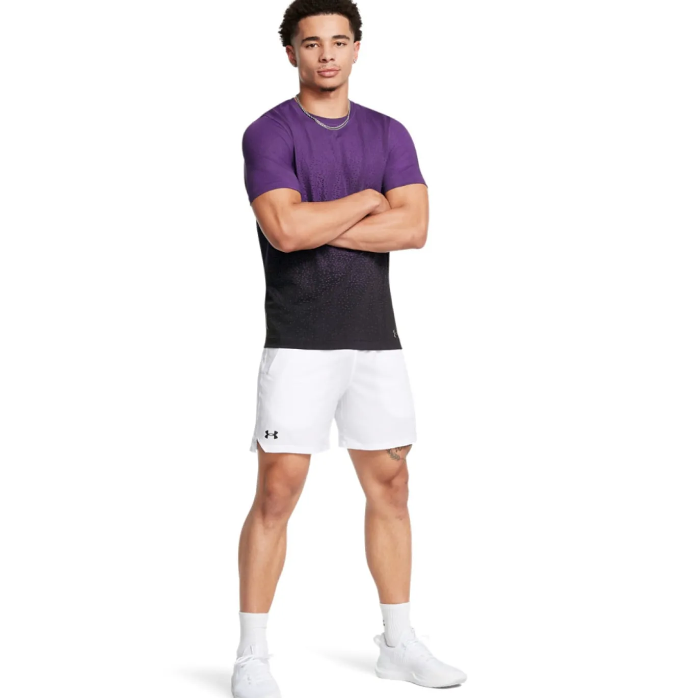 Under Armour Vanish Trainingsbroekje Woven Wit Zwart