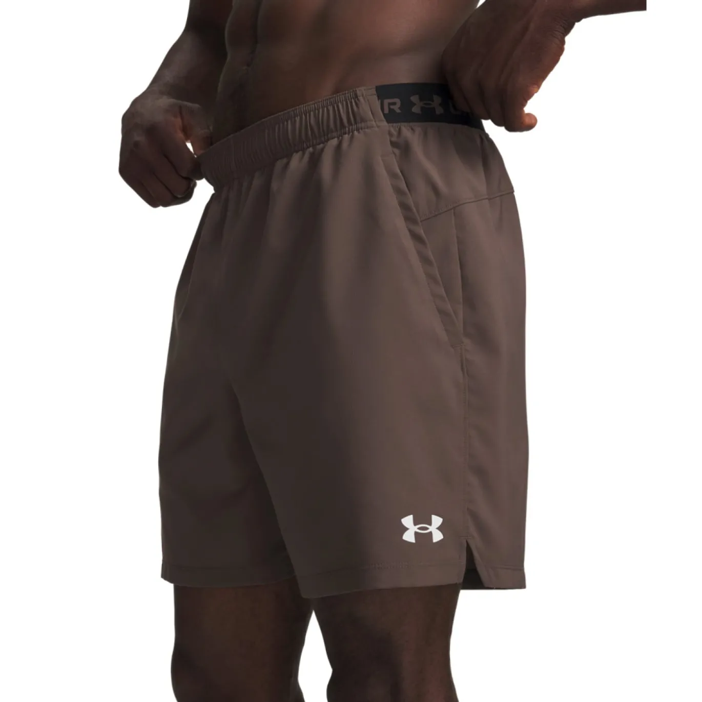 Under Armour Vanish Woven Seamless Trainingsset Donkerbruin Zwart Wit