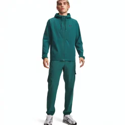 Under Armour Vibe Woven Cargo Trainingspak Donkergroen Zwart