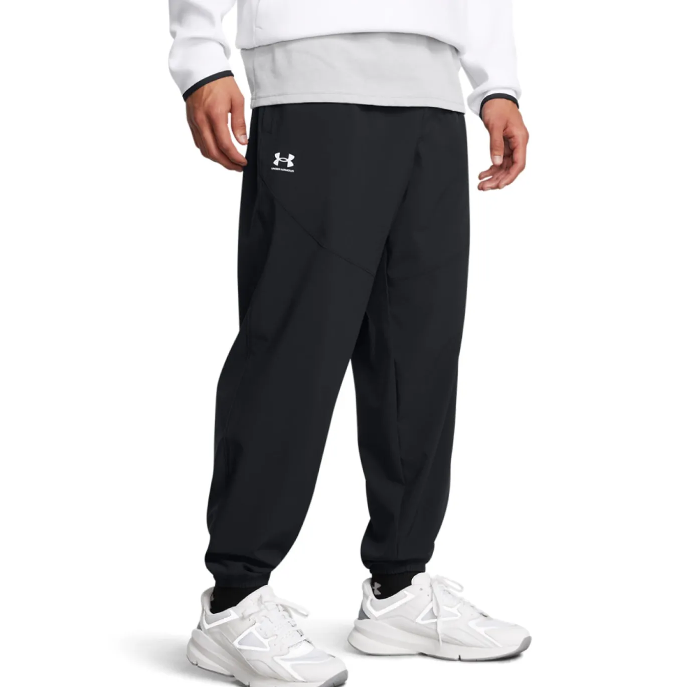 Under Armour Vibe Woven Trainingsbroek Zwart Wit