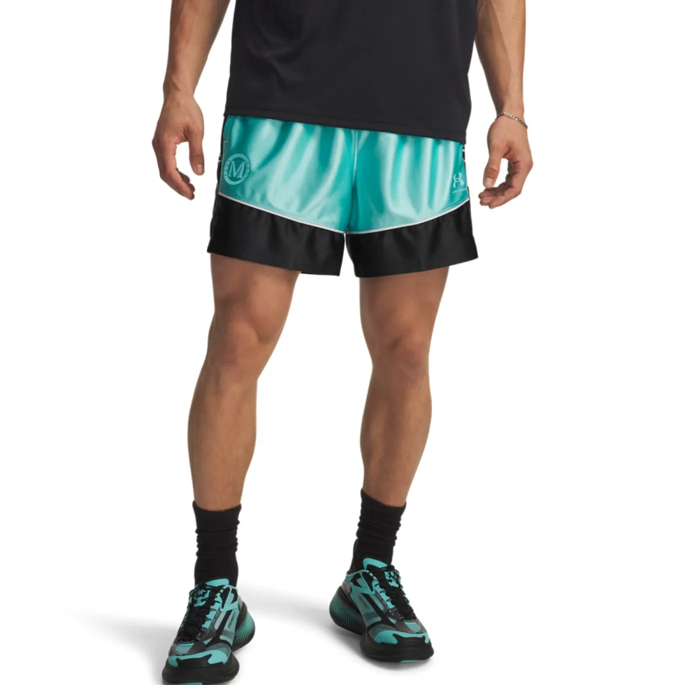 Under Armour x Mansory Terrace Trainingsbroekje Turquoise Zwart Wit